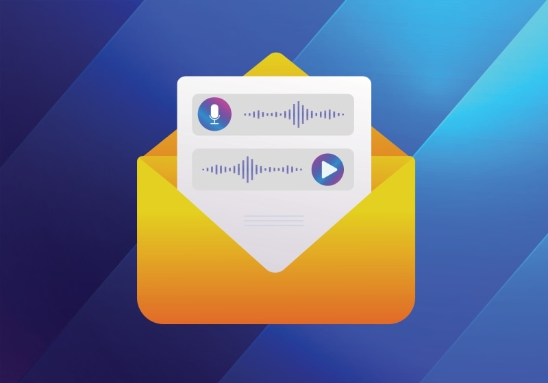 An image showing a voicemail to email icon
